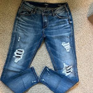 Silver “Girlfriend” Jeans